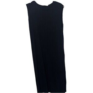 Designer Acne Studios Size XXS Black Stretch Women's Dress Layered Tencel Sheath